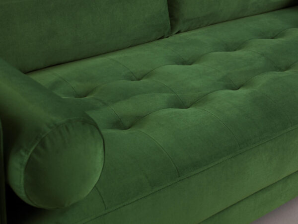 harp3+2green4 Hayward 3 + 2 Seater Sofa Set in Bottle Green Velvet