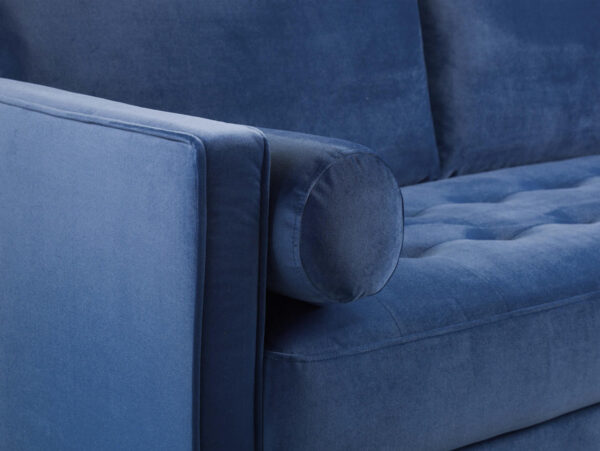 harpbl Hayward 3 + 2 Seater Sofa Set in Dark Blue Velvet