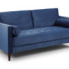 harpblue2sre Hayward 3 + 2 Seater Sofa Set in Dark Blue Velvet