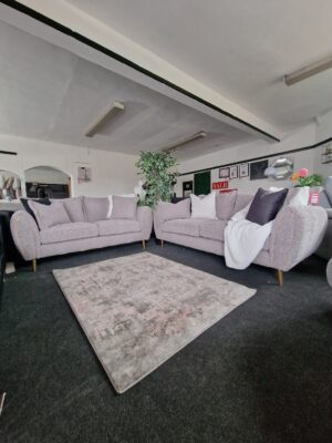 20240213_114214 Gabrielle 3 + 2 Seater Sofa Set in Rolf Grey Bespoke Fabric