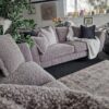 Gabrielle 3 + 2 Seater Sofa Set in Rolf Grey Bespoke Fabric