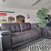20240630_122007 Denver 3 + 2 Seater Sofa Set in Arizona Vegan Vintage Black Leather