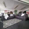 20240630_122128 Denver 3 + 2 Seater Sofa Set in Arizona Vegan Vintage Black Leather