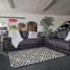 20240630_122137 Denver 3 + 2 Seater Sofa Set in Arizona Vegan Vintage Black Leather