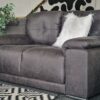 20240630_122151 Denver 3 + 2 Seater Sofa Set in Arizona Vegan Vintage Black Leather