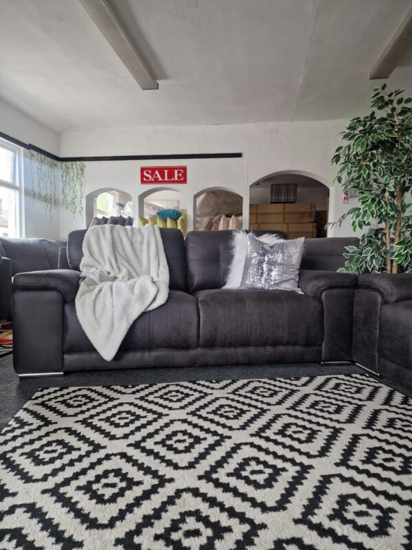 20240630_122201 Denver 3 + 2 Seater Sofa Set in Arizona Vegan Vintage Black Leather