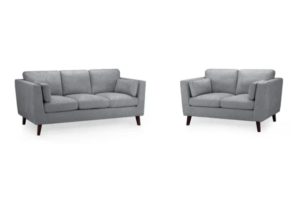 Ava 3 + 2 Seater Sofa Set in Grey