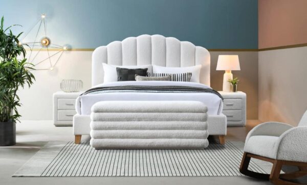 Freya Boucle Bed (All Sizes Available)