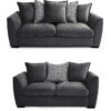 W7JM4_SQ2_0000000071_CHARCOAL_SLf Havana 3 + 2 Seater Scatter Back Sofa Set