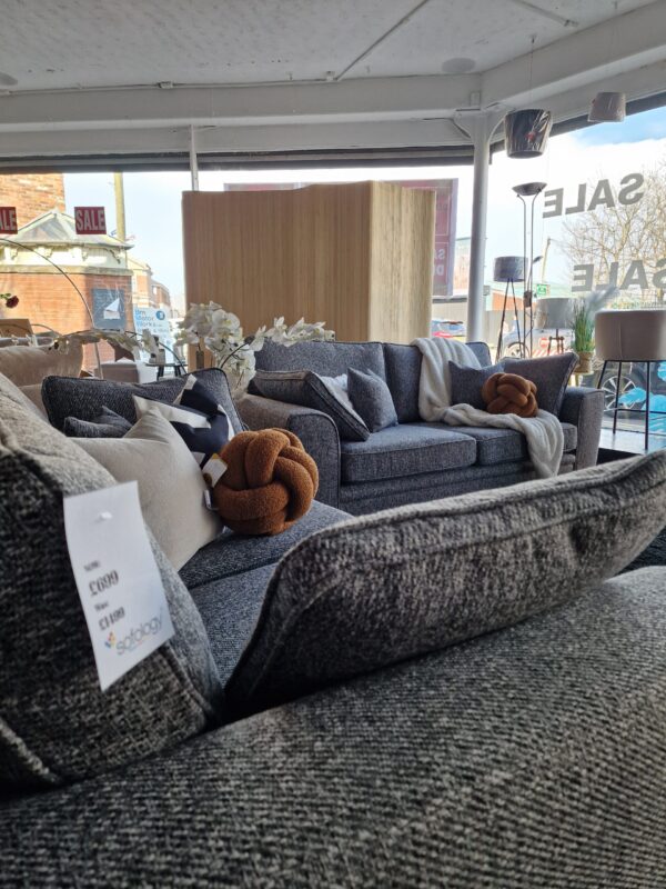 Chiltern 3 + 2 Seater Sofa Set in Cannes Metal Fabric