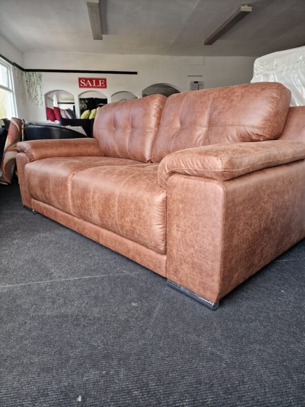 Denver 3 Seater in Vintage Vegan Leather