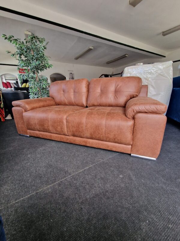 Denver 3 Seater in Vintage Vegan Leather