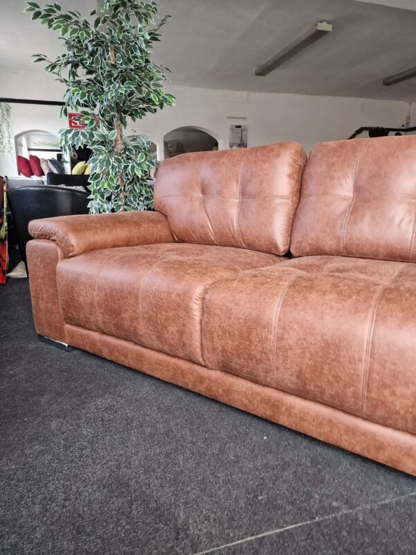 Denver 3 Seater in Vintage Vegan Leather