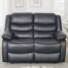 Corry 3 + 2 Seater Black Manual Recliner Sofa Set