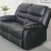 Corry 3 + 2 Seater Black Manual Recliner Sofa Set