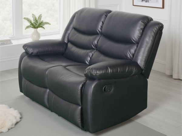 Corry 3 + 2 Seater Black Manual Recliner Sofa Set