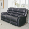 Corry 3 + 2 Seater Black Manual Recliner Sofa Set