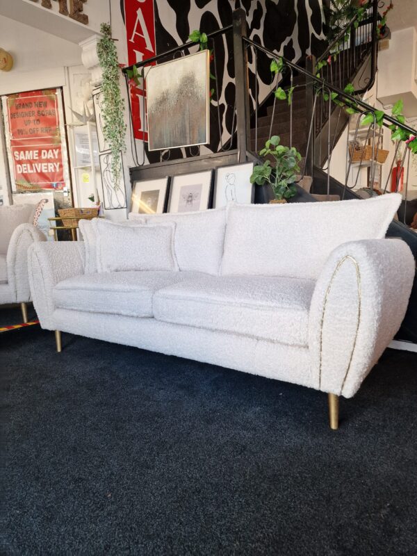 Gabrielle 3 Seater + Armchair in Boucle