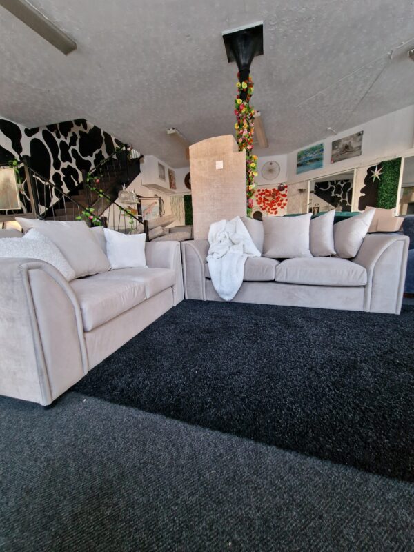 Dune 3 + 2 Seater Sofa Set in Malia Coffee Velvet