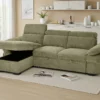 HS545GREEN3 Infinity L Shaped Sofa Bed